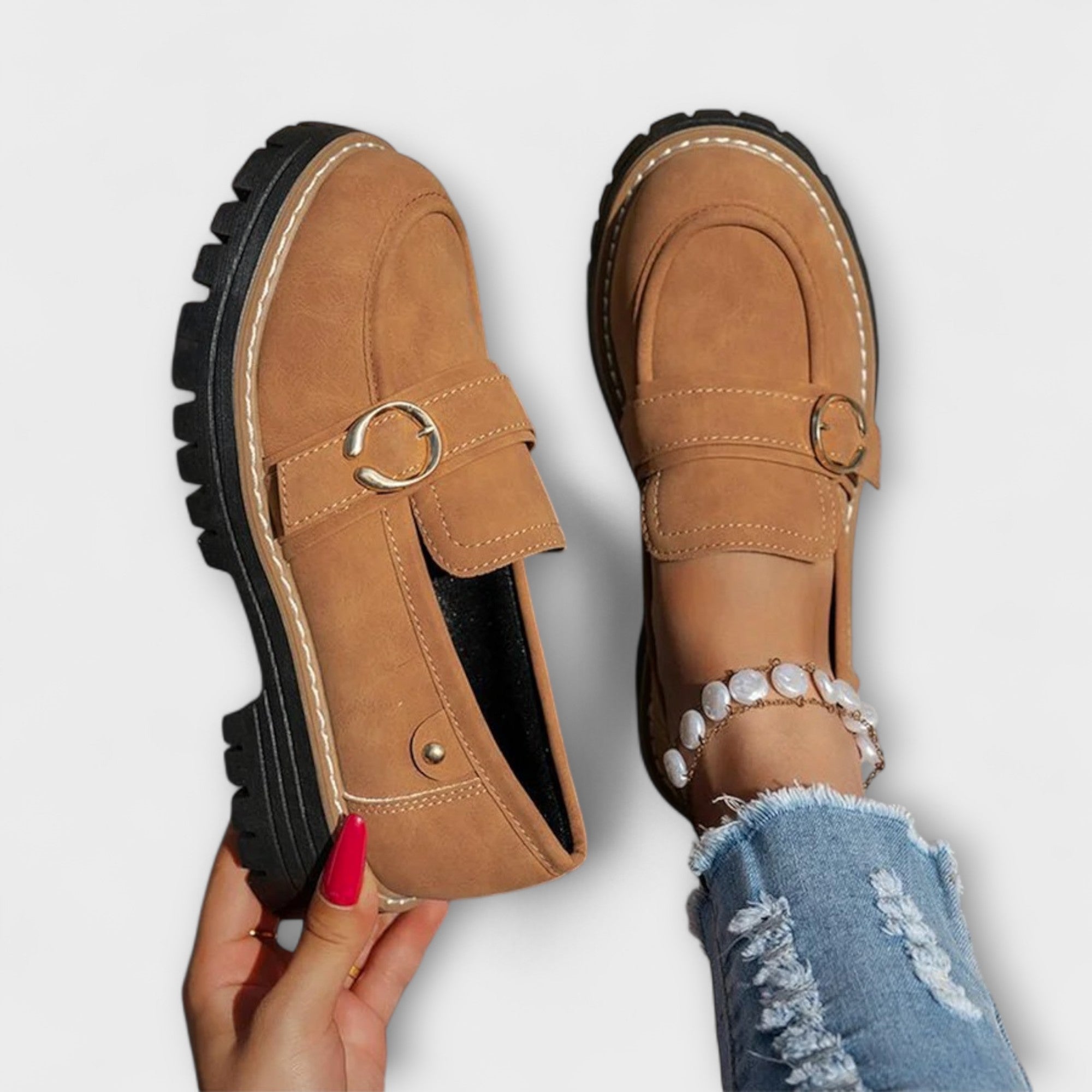 Lora - Mocassins Casual À Bout Rond