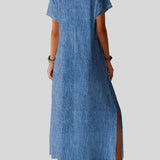 Hélène - Robe en denim rétro
