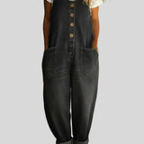 Ruth - Salopette en denim coton lavé vintage