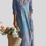 Esra – Robe Bohème Patchwork Élégante